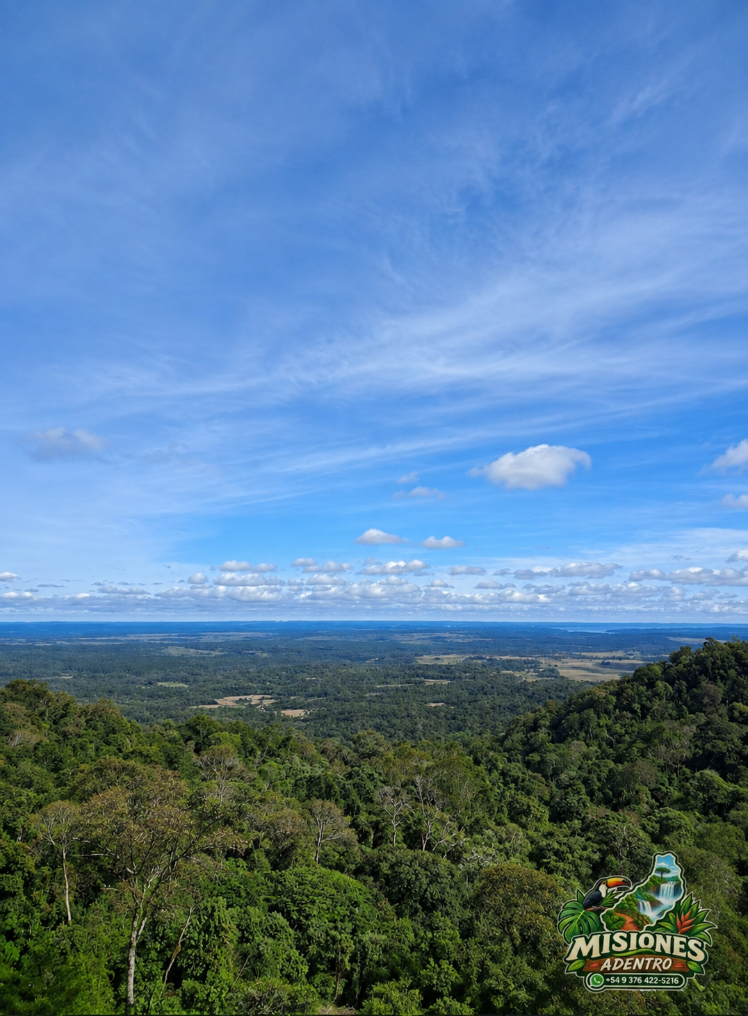 Vista panorámica de la selva desde la Cruz de Santa Ana